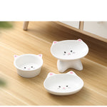 Ceramic Cat Faced Bowl For Cats an Dogs