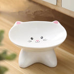 Ceramic Cat Faced Bowl For Cats an Dogs