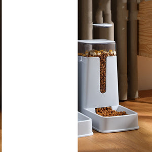 Automatic Double Pet Bowl with Feeder and Water Dispenser