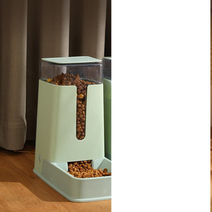 Automatic Double Pet Bowl with Feeder and Water Dispenser