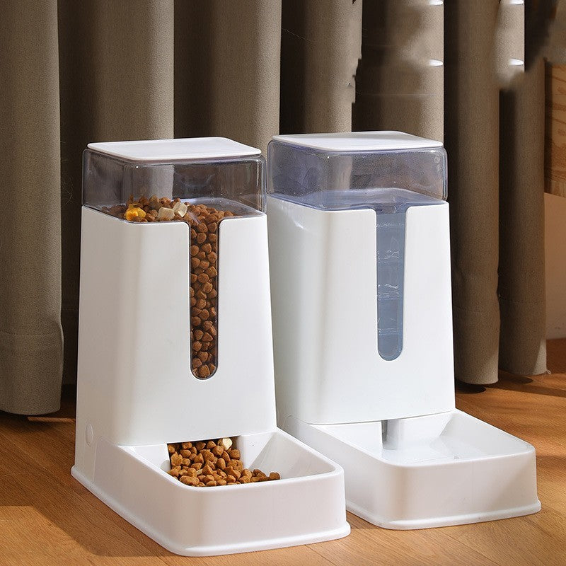 Automatic Double Pet Bowl with Feeder and Water Dispenser